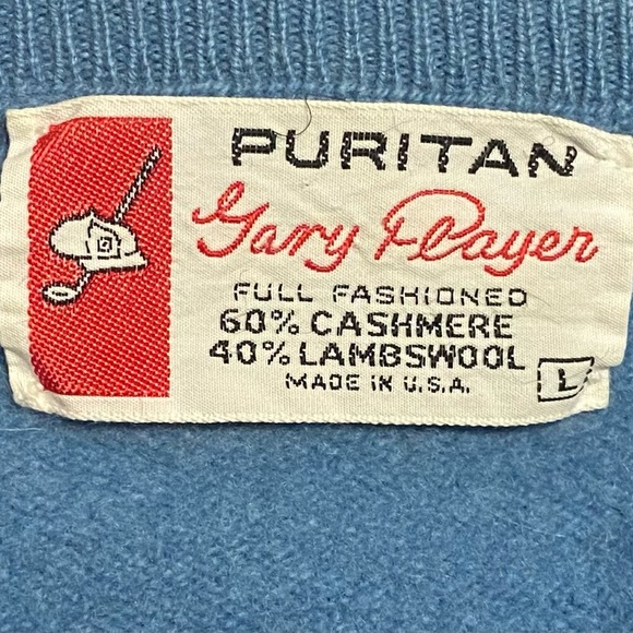 Vintage 1970s Gary Player Cashmere And Lambswool Sweater, Men’s L, fits like a S - Picture 6 of 8